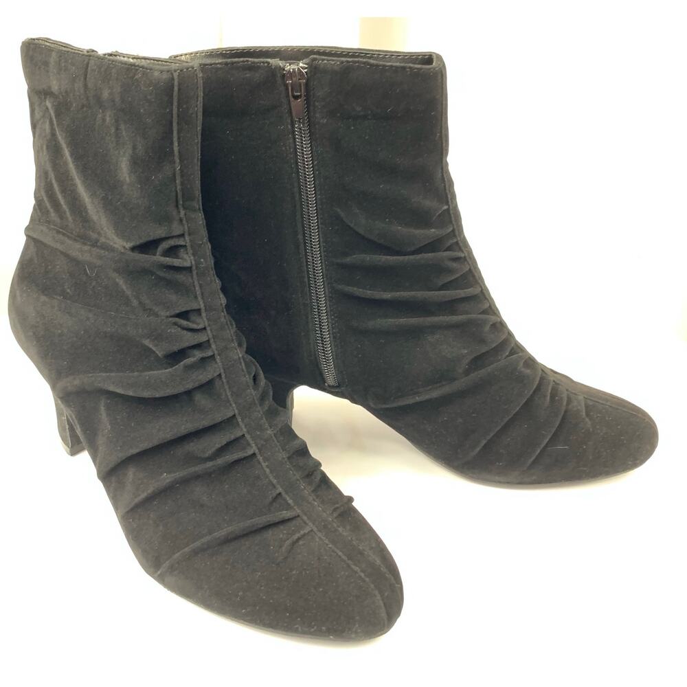 Chloe Black Leather High Heel Ankle Boots Size 10 W